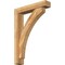 Ekena Millwork Thorton Block Rough Sawn Bracket w/ Offset Brace, Western Red Cedar, 6"W x 30"D x 42"H BKT0604X30X42THR05RWR - alternate 1